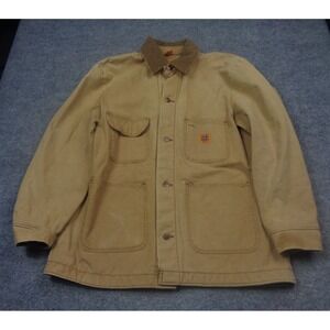 Vtg Big Ben Barn Chore Coat Jacket Mens 42 Duck Canvas Coat USA Unlined**